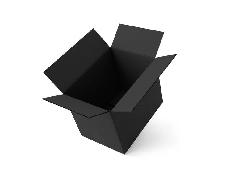 Schachtel 40 x 40 x 30 cm schwarz